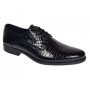 Pantofi barbati de gala - eleganti din piele naturala croco lac Ciucaleti Lorenzo 819